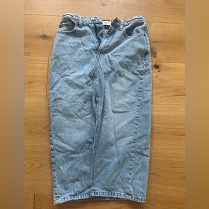 Abercrombie denim midi skirt size 25/0